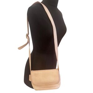 Vintage Coach '90s Sonoma 4919‎ Leather "Parchment" Beige about 6x8x3" preloved